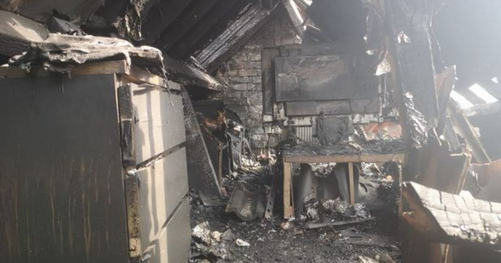 Family left homeless after fire tears through house leaving it unsalvageable - dailystar.co.uk