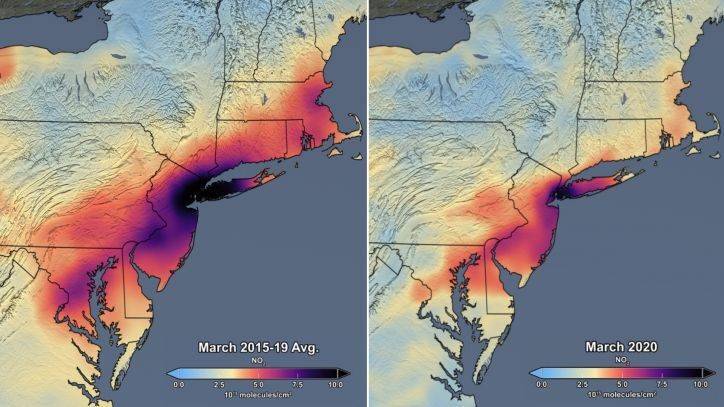 Coronavirus lockdown results in 30 percent air pollution drop in northeastern US, NASA says - fox29.com - Usa - state New York