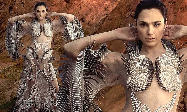 Gal Gadot puts her wonderful body on display as she strikes a pose for Vogue - dailymail.co.uk
