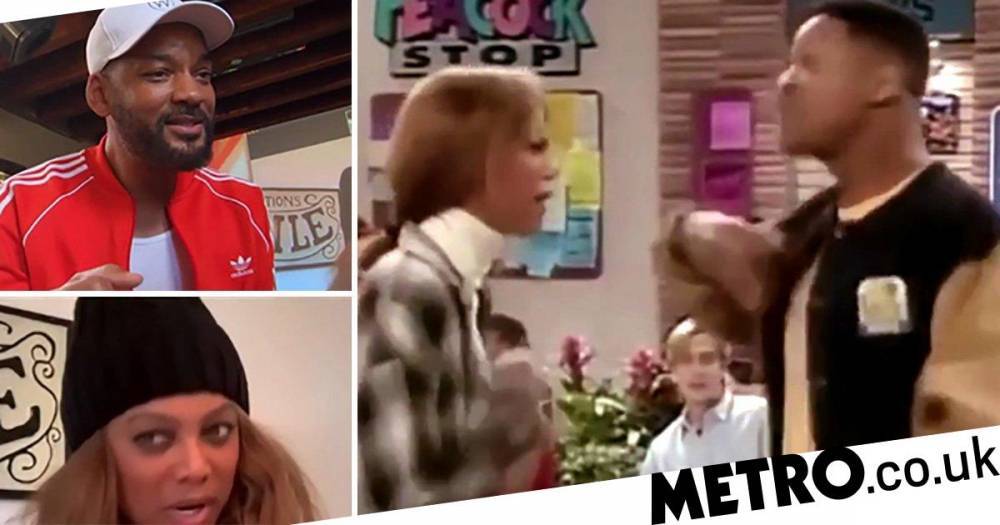 Will Smith and Tyra Banks recreate iconic scene from Fresh Prince of Bel-Air and we can’t believe it’s already been 30 years - metro.co.uk