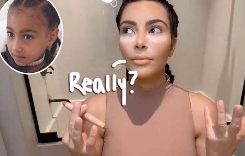 Kim Kardashian Getting Interrupted By North West During A Makeup Tutorial Is More Relatable Than She’s EVER Been! - perezhilton.com