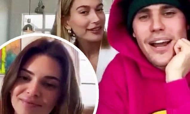 Justin Bieber - Hailey Baldwin - Kendall Jenner - Justin Bieber reflects 'how blessed are we' as he sits at home with Hailey on call to Kendall Jenner - dailymail.co.uk
