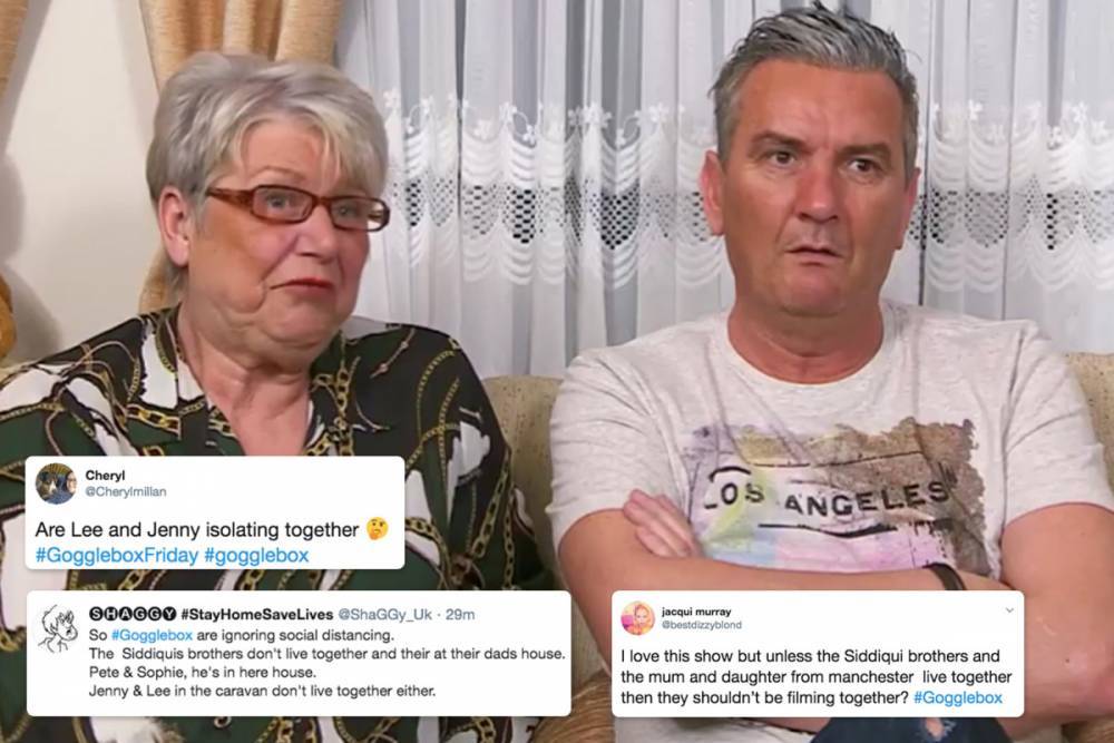 Gogglebox viewers still ‘confused’ as the families aren’t socially distancing yet - thesun.co.uk - county Lee