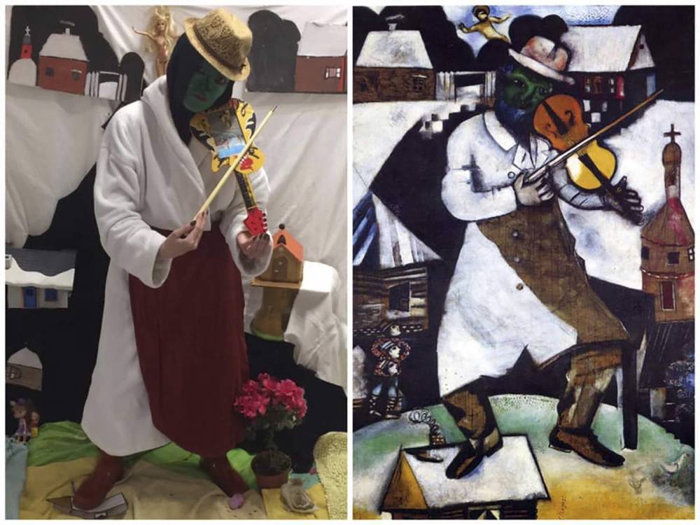 Russians decorate isolation by recreating artworks - clickorlando.com - Russia - city Moscow