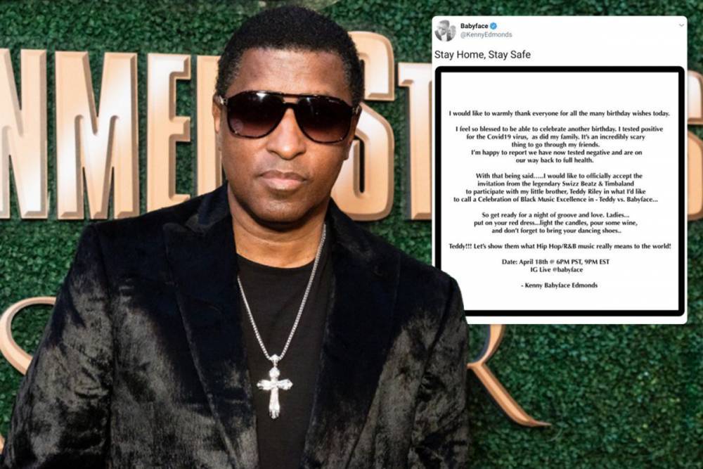 Babyface reveals he tested positive for coronavirus but singer-songwriter says he and his family have overcome disease - thesun.co.uk