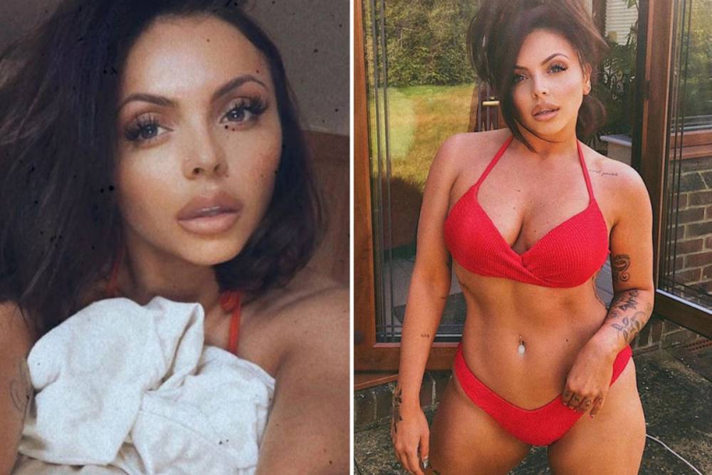 Chris Hughes - Jesy Nelson poses for sultry selfie in bed wearing tiny red bikini after splitting from Chris Hughes - thesun.co.uk