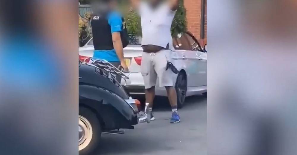 Police say sorry after video emerges of man arrested and handcuffed for 'moving a tree for mum' during lockdown - manchestereveningnews.co.uk - city Manchester