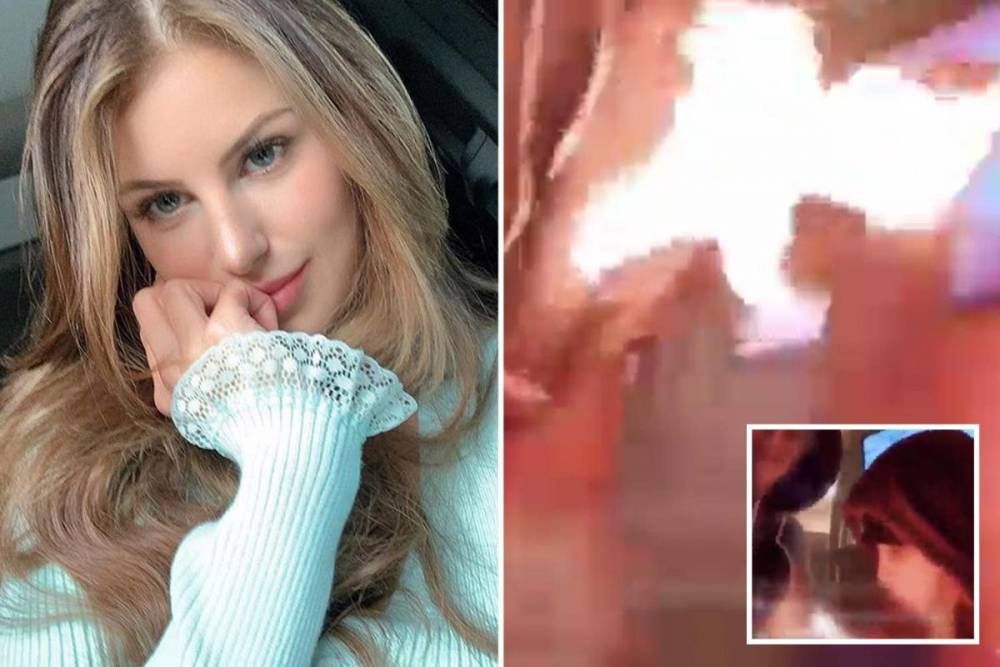 Louis Tomlinson - Briana Jungwirth - Louis Tomlinson’s ex Briana Jungwirth sets herself on fire in horrific live-streaming accident - thesun.co.uk