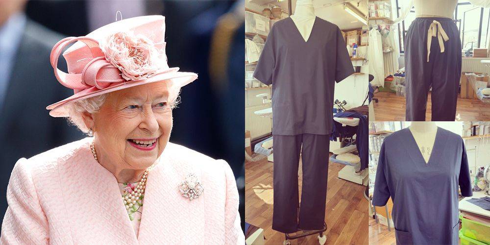 queen Elizabeth - Queen Elizabeth's Dressmaker Is Making Scrubs to Aid Health Workers Amid the Coronavirus Crisis - marieclaire.com