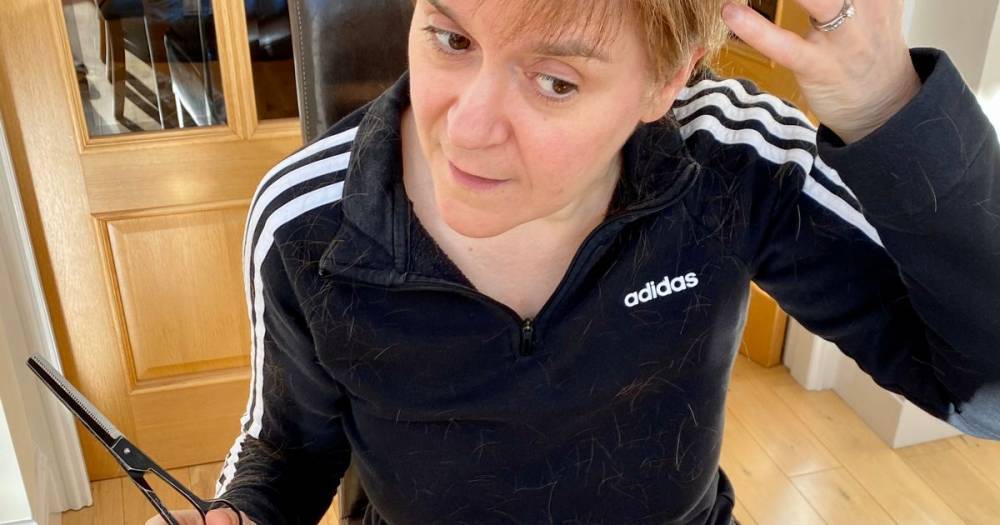 Nicola Sturgeon's husband Peter Murrell shares the First Minister's efforts at cutting her own hair - dailyrecord.co.uk