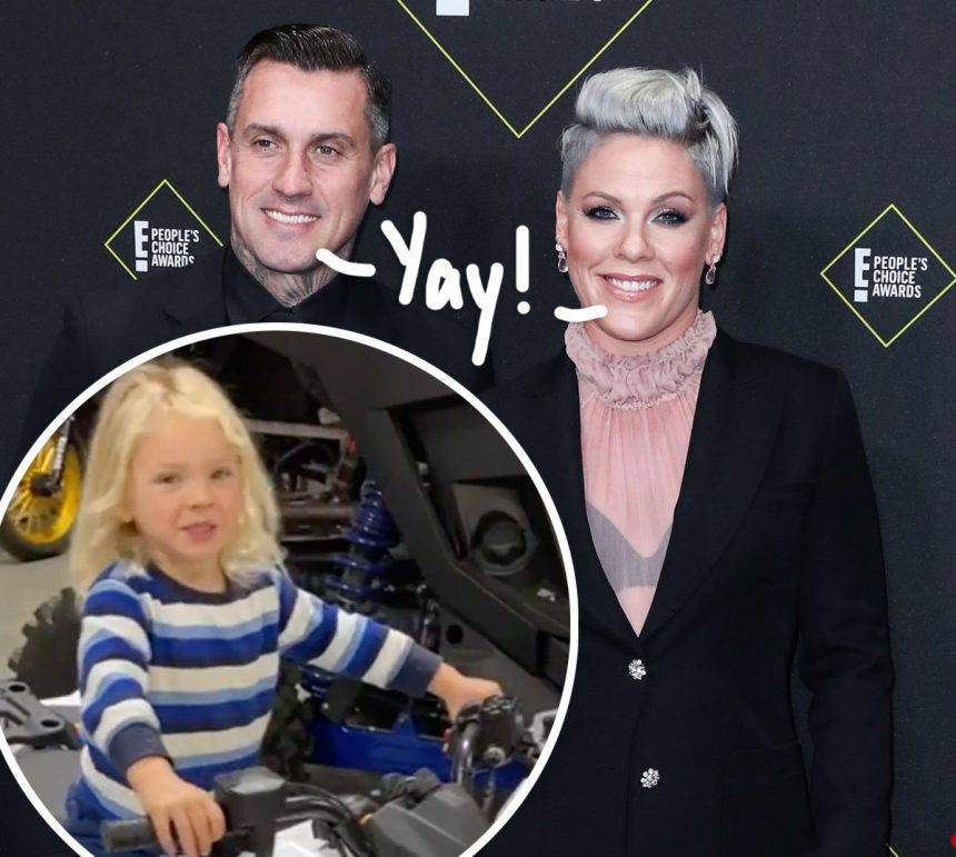 Carey Hart - Pink’s Son Jameson Looks Healthy & Happy ‘Rocking Out’ With Dad Carey Hart After Recovering From The Coronavirus! - perezhilton.com