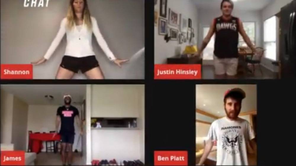 Monica Aldama - Ben Platt Joins 'Cheer' Cast to Learn Fun Dance Routine During Quarantine Livestream -- Watch - etonline.com - Los Angeles