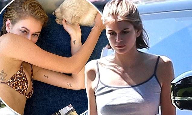 Kaia Gerber - Cindy Crawford - Rande Gerber - Kaia Gerber flaunts her midriff as she picks up another puppy to foster amid coronavirus pandemic - dailymail.co.uk - Los Angeles - city Los Angeles