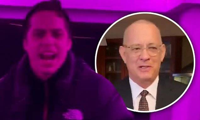 Tom Hanks - Chris Martin - Pete Davidson - Pete Davidson raps a Drake song in a Saturday Night Live skit directed by his mom - dailymail.co.uk