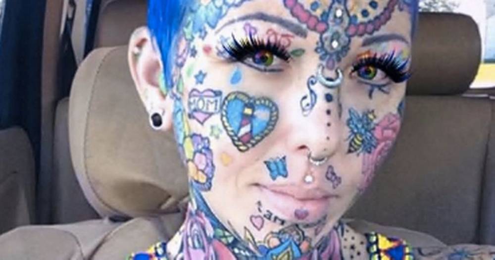 'MILF', 44, with hundreds of tattoos, including on her face, reveals her ink online - dailystar.co.uk - Usa