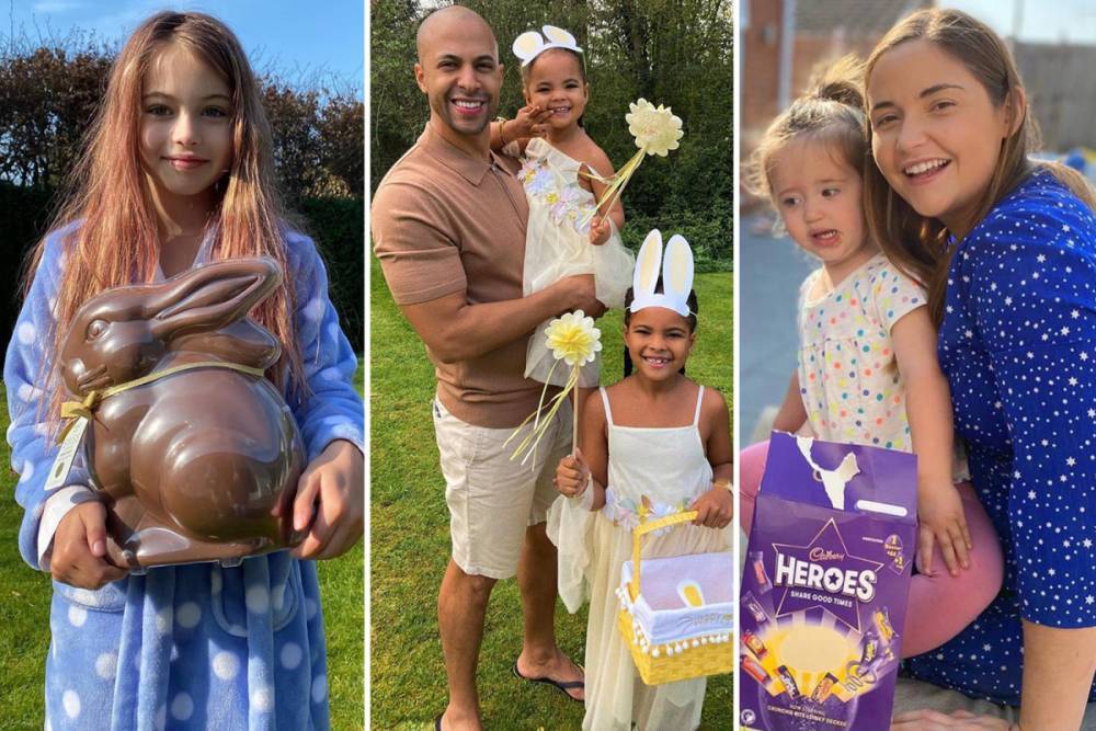 Easter Sunday - Stars including Amanda Holden and Rochelle Humes share heart-melting shots of their kids with Easter treats - thesun.co.uk - Britain