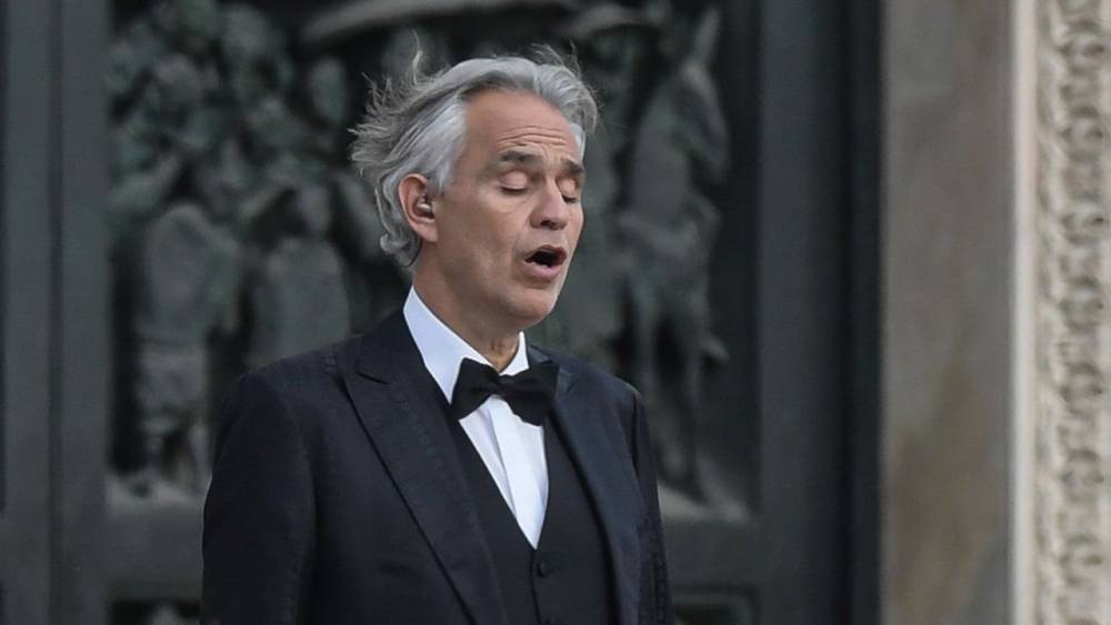 Andrea Bocelli - Emanuele Vianelli - Andrea Bocelli Sings From Empty Duomo Cathedral in Italy for Special Live Easter Concert - etonline.com - Italy - city Milan, Italy - county Christian