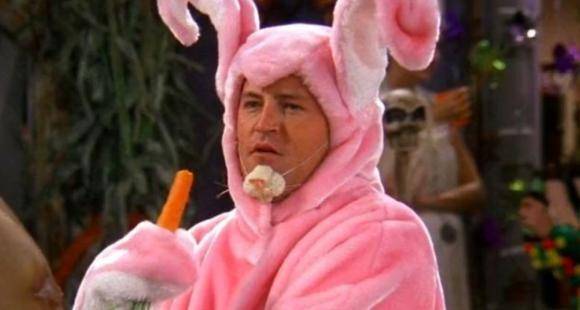 Matthew Perry - Happy Easter - Matthew Perry channels Chandler's pink bunny from Friends to wish fans on Easter - pinkvilla.com