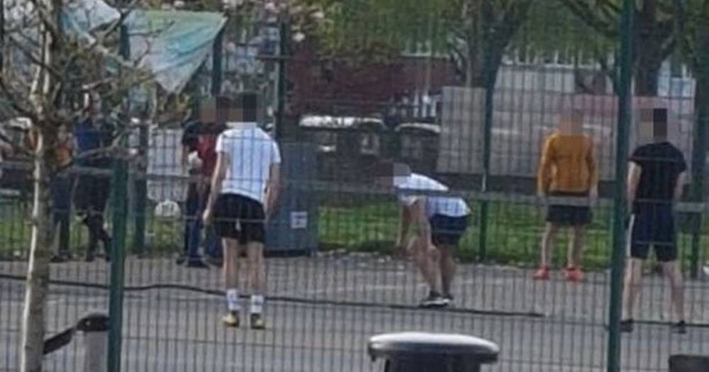 Fury as 20 Cov-idiots step out to play football during Easter weekend scorcher - dailystar.co.uk - Britain - county Park - city Birmingham