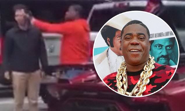Tracy Morgan - Tracy Morgan involved in purported collision with pedestrian in Lamborghini in NYC - dailymail.co.uk - city New York