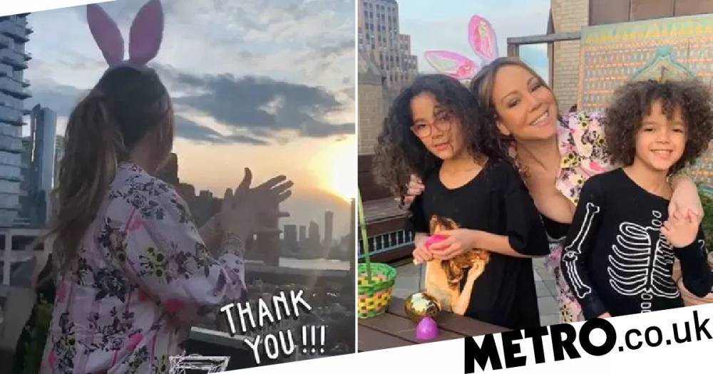 Mariah Carey - Mariah Carey applauds New York healthcare workers after applauding NHS - metro.co.uk - New York - city New York - Morocco