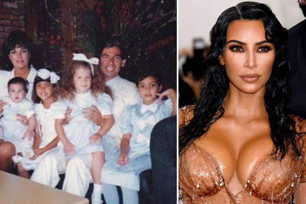 Kim Kardashian - Kris Jenner - Happy Easter - Kim Kardashian shares rare throwback snap with her late father Robert and sisters in matching Easter outfits - thesun.co.uk