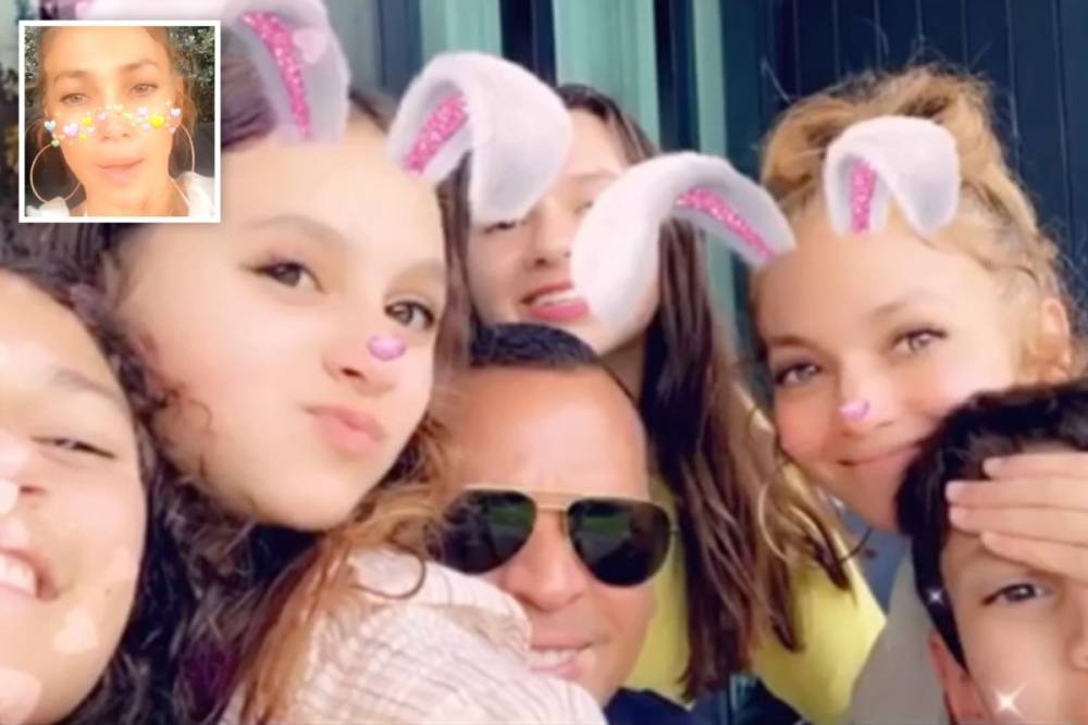 Alex Rodriguez - JLo goes makeup-free as she tells fans to pray for a ‘miracle’ after celebrating Easter with ARod and kids - thesun.co.uk - county Miami