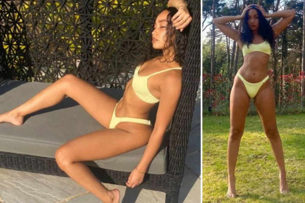 Leigh Anne Pinnock - Little Mix’s Leigh-Anne Pinnock shows off her incredible figure in bikini as she poses in her garden - thesun.co.uk