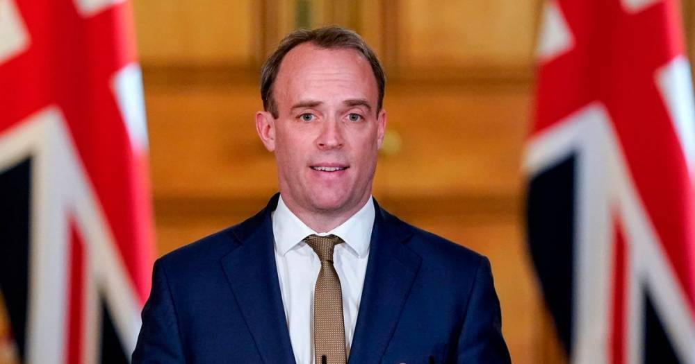 Dominic Raab - Lockdown set to continue with no changes to strict measures expected this week - dailyrecord.co.uk - Britain - county Will