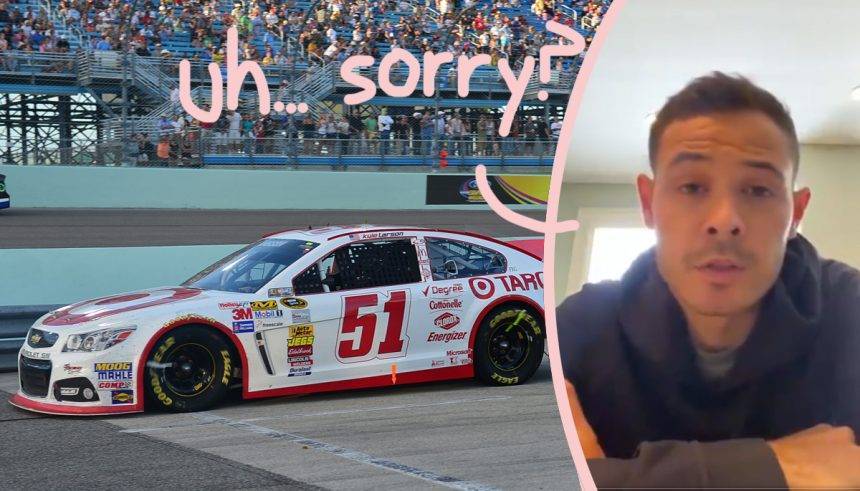 Kyle Larson - NASCAR Star Suspended After Dropping N-Word On Video Game Stream! - perezhilton.com
