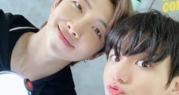 BTS: RM & Jungkook show their excitement for Bang Bang Con by posing for the most adorable selfie - pinkvilla.com - Usa - city Seoul