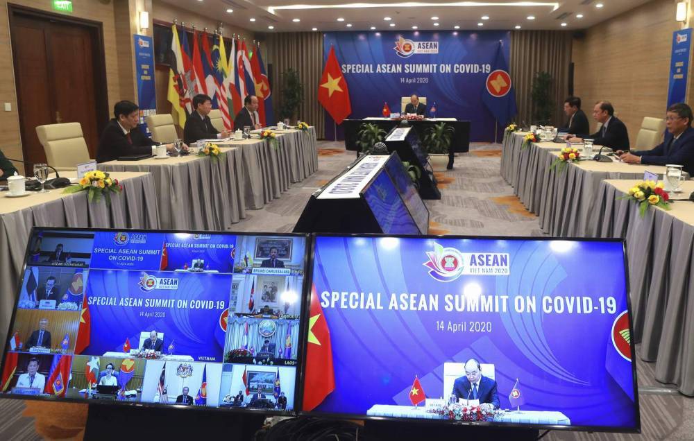 Southeast Asian - Virtual summit: SE Asia leaders meet by video on pandemic - clickorlando.com - China - South Korea - Japan - Vietnam - city Hanoi