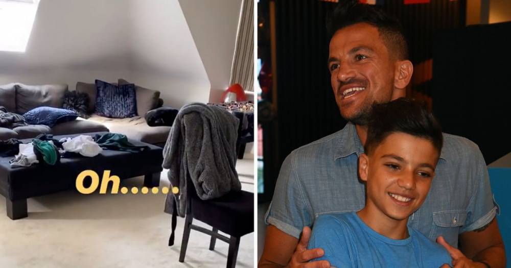 Katie Price - Peter Andre - Peter Andre shames son Junior over his messy bedroom after he cleans bathroom 'for the first time ever' - ok.co.uk