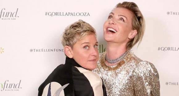Portia De-Rossi - Ellen DeGeneres and Portia de Rossi deliver face shields for hospital workers - pinkvilla.com - state California