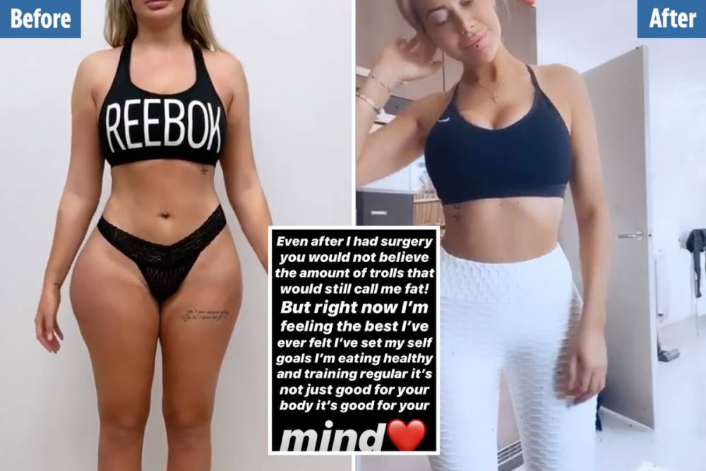 Chloe Ferry reveals she lost two stone in a year but trolls STILL call her fat - thesun.co.uk