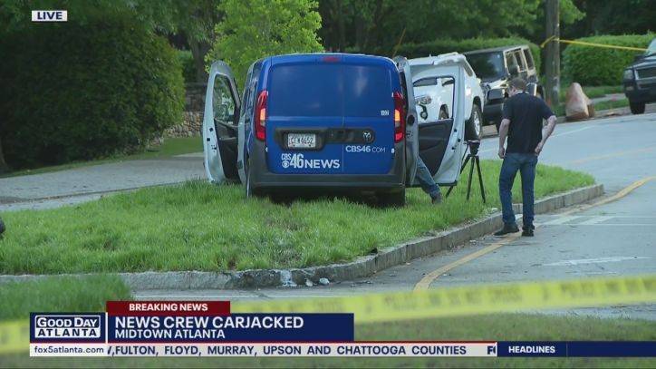 Police: Pregnant woman carjacks news vehicle with Atlanta reporter inside - fox29.com - city Atlanta