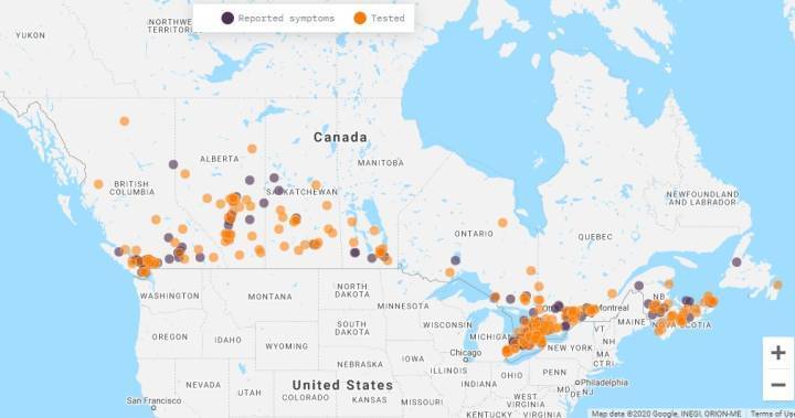 COVID-19 in your neighbourhood? New crowdsourcing tools map possible cases in Canada - globalnews.ca - Canada - city Boston