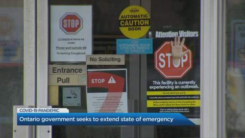 Doug Ford - Ontario government seeks to extend State of Emergency amid coronavirus pandemic - globalnews.ca
