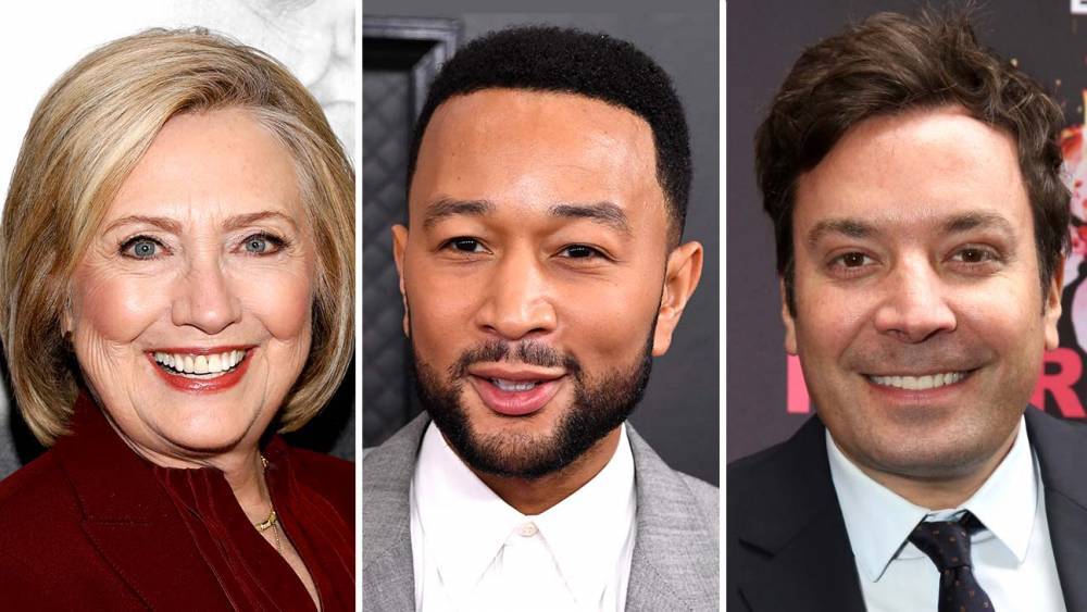 Hillary Clinton - John Legend - Jimmy Fallon - Hillary Clinton, John Legend, Jimmy Fallon to Give Graduation Speeches in iHeartMedia Podcast Special (Exclusive) - hollywoodreporter.com