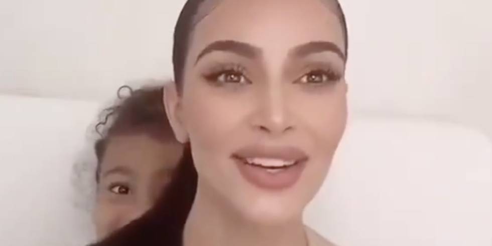Kim Kardashian - North West Crashed and Roasted Kim Kardashian During Her Stay at Home PSA Video - harpersbazaar.com - state California