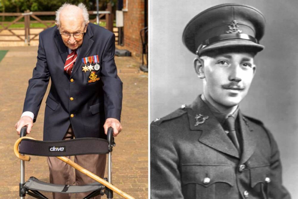 Tom Moore - WW2 veteran, 99, raises £4MILLION for NHS as he walks 100 laps of his garden - thesun.co.uk