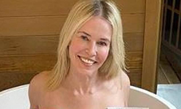 Chelsea Handler - Chelsea Handler, 45, gets NAKED again in the bathtub to encourage reading during COVID-19 quarantine - dailymail.co.uk