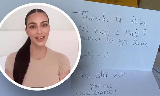 Donald Trump - Kim Kardashian - Kim Kardashian shows off letters from prisoners thanking her for criminal reform advocacy - dailymail.co.uk