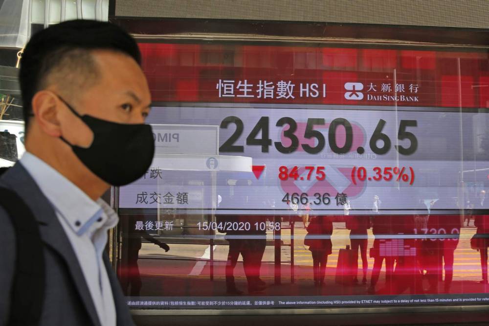Asian stocks sink after IMF says global economy will shrink - clickorlando.com - India - city Tokyo - city Shanghai - city Hong Kong