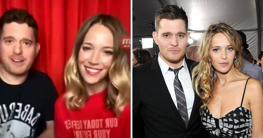 Michael Buble - Luisana Lopilato - Michael Buble's wife Luisana Lopilato defends him after he elbows her in video and worries fans - ok.co.uk