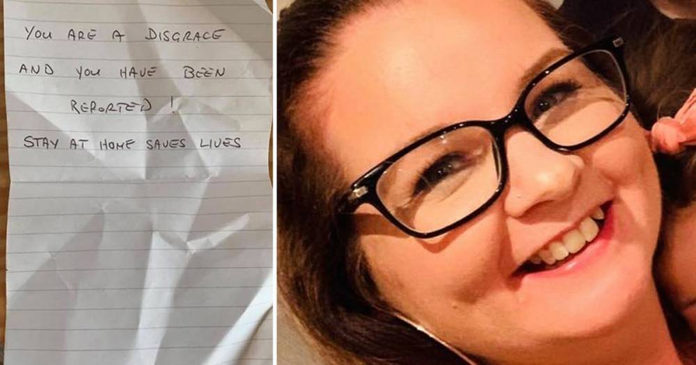 Nurse returning home after 12-and-a-half hour night shift finds nasty note on car calling her a 'disgrace' - manchestereveningnews.co.uk - city Peterborough