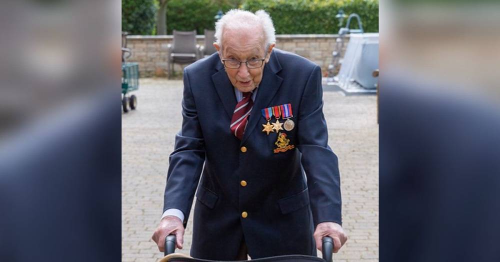 Victoria Derbyshire - Tom Moore - War veteran, 99, raises £6m for the NHS after pledging to walk 100 lengths of his garden before he turns 100 - manchestereveningnews.co.uk
