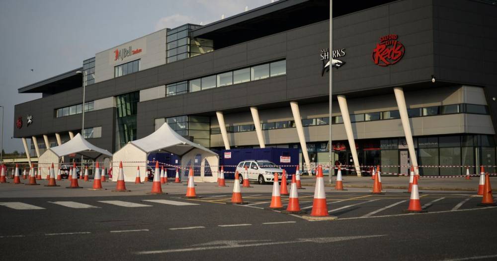 Coronavirus testing centre set up at Salford's AJ Bell Stadium in just 24 hours - manchestereveningnews.co.uk
