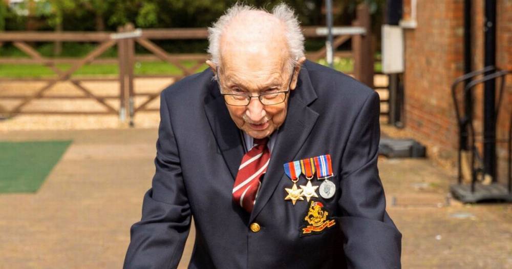 Tom Moore - War hero, 99, sees NHS fundraising page crash as donations soar to more than £8m - mirror.co.uk