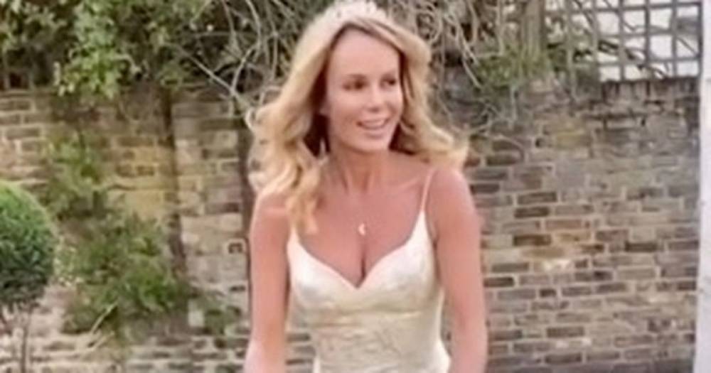 Amanda Holden - Amanda Holden gets BGT fans fired up as she flashes assets in plunging wedding dress - dailystar.co.uk - Britain